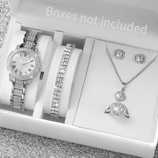 6PCS Luxury Women’s Watch Set - Jewelry Gift Set For Women