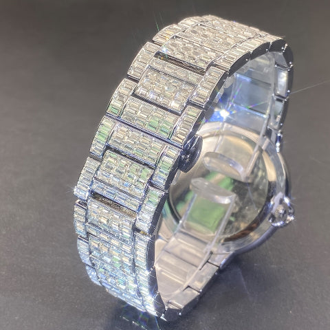 Luxury Men's Square Ice Watch