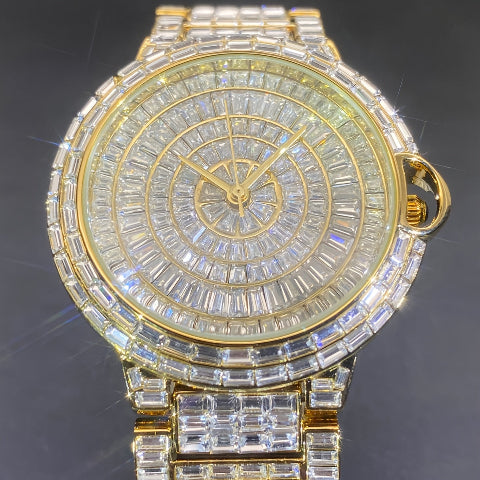 Luxury Men's Square Ice Watch