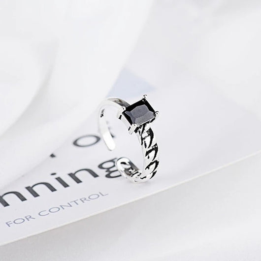 925 Sterling Silver Punk Wide Geometric Bangle Bracelet for Men Women - Dahab'sCO