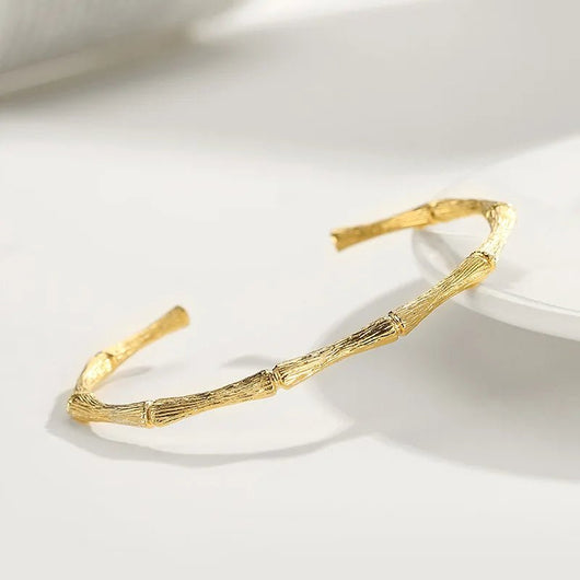 925 Sterling Silver Punk Wide Geometric Bangle Bracelet for Men Women - Dahab'sCO
