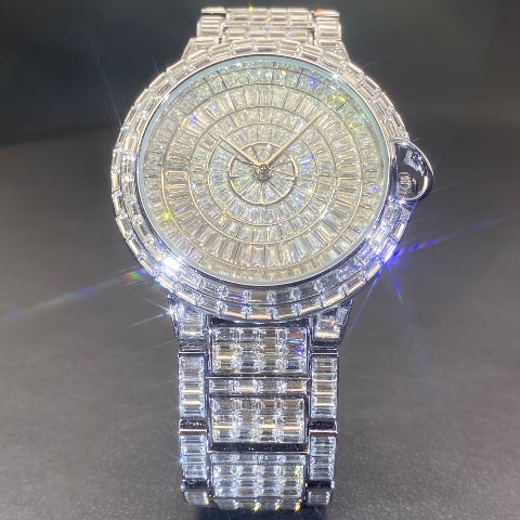 Luxury Men's Square Ice Watch