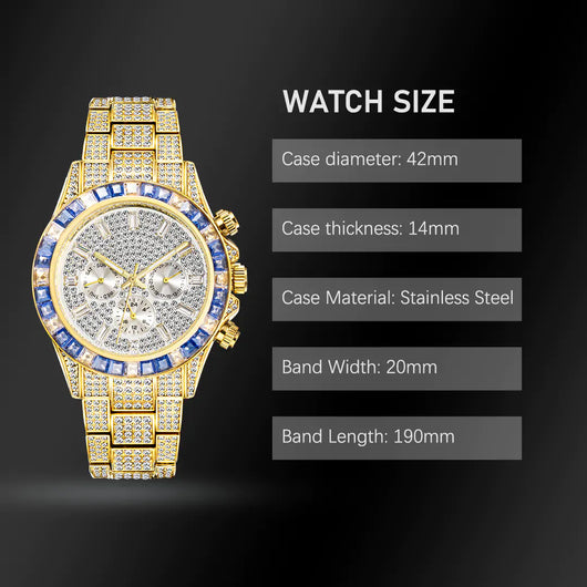 Luxury Gold Men's Watch 