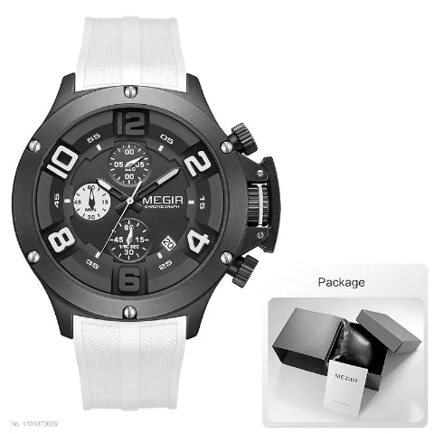 MEGIR Big Dial Sport Quartz Watch for Men 