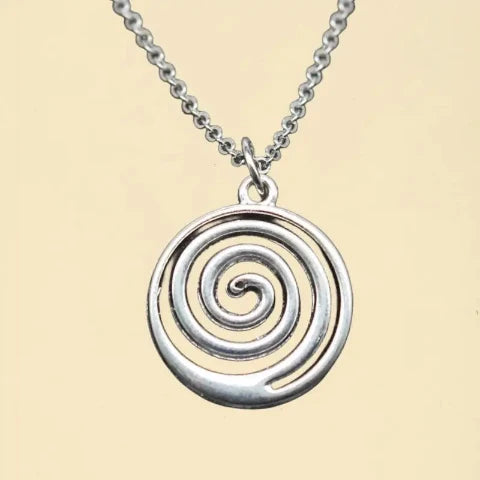 Retro Spiral Swirl Necklace