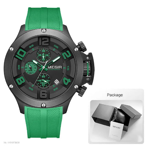 MEGIR Big Dial Sport Quartz Watch for Men 