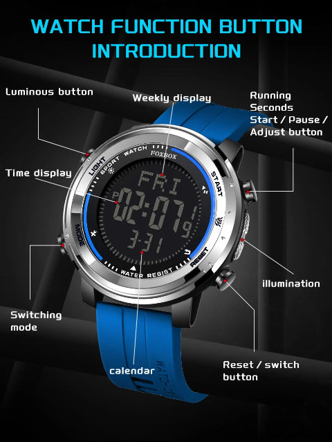 LIGE Digital Watch for Men