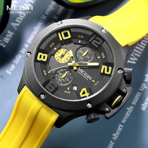 MEGIR Big Dial Sport Quartz Watch for Men