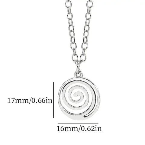 Retro Spiral Swirl Necklace