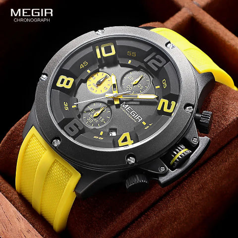 MEGIR Big Dial Sport Quartz Watch for Men