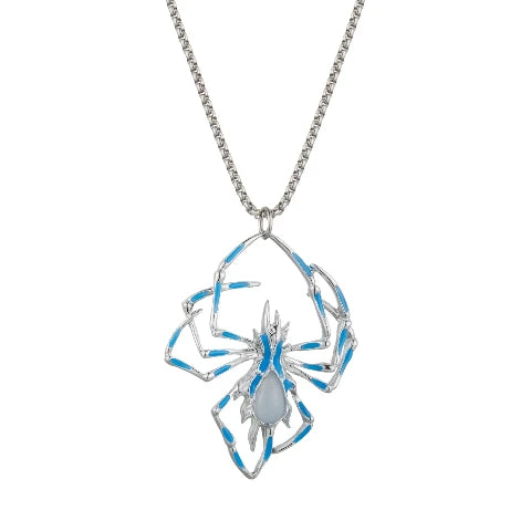 Luminous Halloween Spider Pendant Necklace