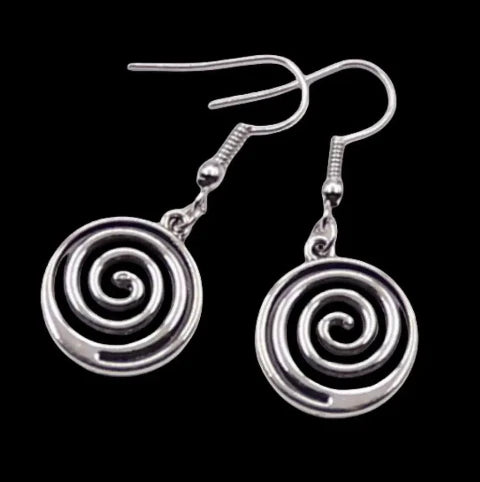 Retro Spiral Swirl Necklace