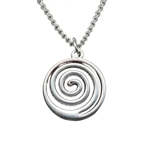 Retro Spiral Swirl Necklace