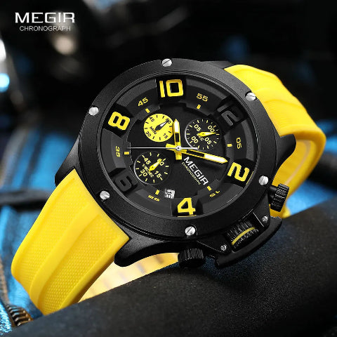 MEGIR Big Dial Sport Quartz Watch for Men