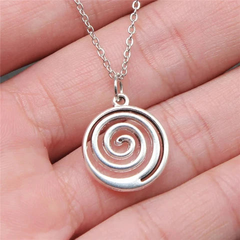 Retro Spiral Swirl Necklace