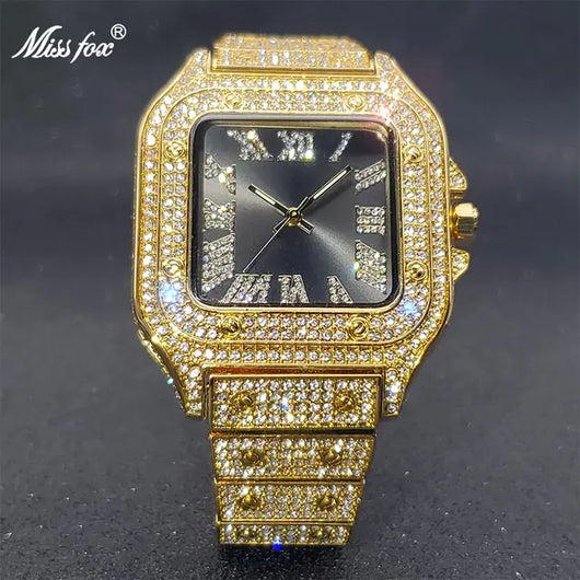 Ice Out Diamond Square Watch 