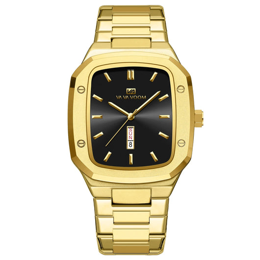 Men's Luxury Square Watch Waterproof Stainless Steel Wristwatch - Dahab'sCO