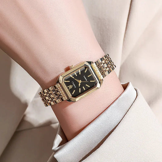 Women's Square Steel Strap Watch Light Luxury Ladies Business Watch - Dahab'sCO
