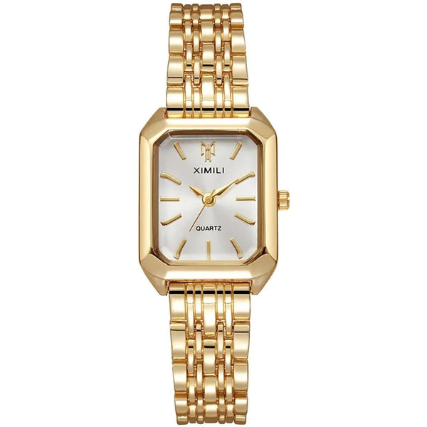 Women's Square Steel Strap Watch Light Luxury Ladies Business Watch - Dahab'sCO