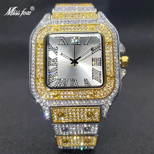 Ice Out Diamond Square Watch 